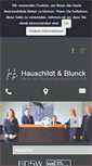 Mobile Screenshot of hauschildtundblunck.de